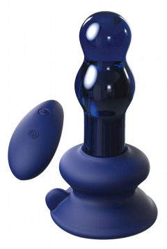 Vibrator „No. 83“ aus Glas mit kabelloser Fernbedienung, 10 Vibrationsmodi, abnehmbarer Saugfuß