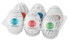 6-teiliges Masturbator-Set „Egg Variety Pack New Standard“ mit verschiedenen Stimulationsstruktu