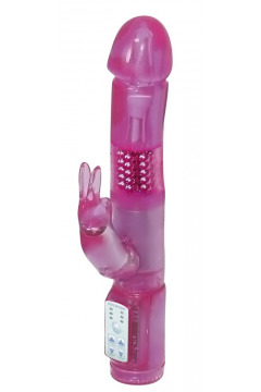 Rabbitvibrator „Crazy Rabbit“ mit Rotationsfunktion