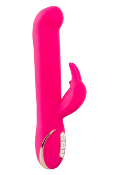 Rabbitvibrator, 22 cm mit beweglichen Hasenohren und nickender G-Punkt-Spitze