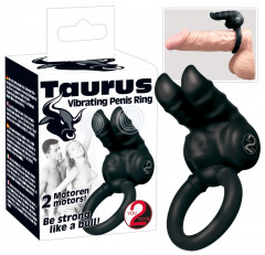 Vibro-Penisring „Taurus“, 3 cm Ø, mit Klitorisreizer