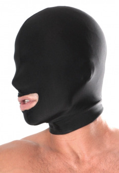 Kopfmaske „Spandex Open Mouth Hood“, mit Mundaussparung