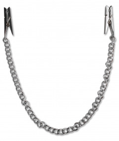 Nippelklammern „Nipple Chain Clips“, mit Metallkette, 29,2 cm