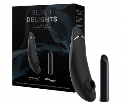 Silberne Freudenkollektion mit Premium-Pulsator und Minivibrator