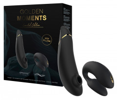 Toy-Set „Golden Moments Collection“ mit Pulsator Womanizer Premium und Paarvibrator We-Vibe Chor