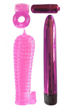 4-teiliges Toy-Set „Ultimate Pleasure Couple’s Kit“, mit Vibrator