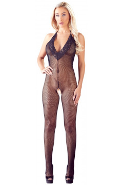 Catsuit ouvert aus grobem Netz