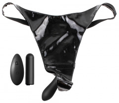 Vibro-String „10-Function Remote Fantasy Panty“, Dildo-String inklusive einsetzbarem Vibrobullet