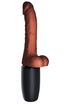 Stoßvibrator „7,5“ Thrusting Cock with Balls“ mit Wärmefunktion, 7 Vibrationsmodi