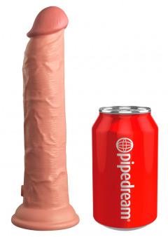 Naturdildo „9“ Dual Density Silicone Cock“ mit extra starkem Saugfuß