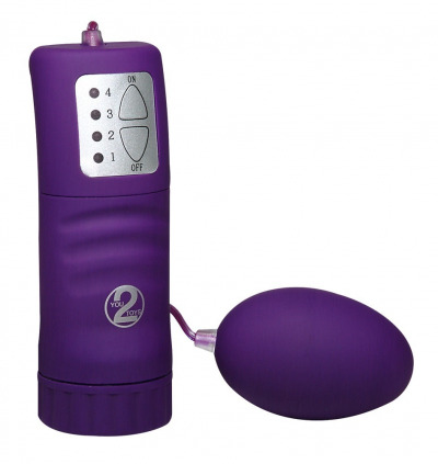 Vibroei „Velvet Purple Pill“ mit Fernbedienung und 4 Vibrationsstufen