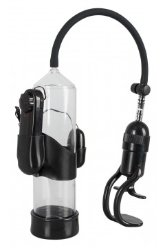 Penispumpe „Vibrating Power Pump“, mit Vibration und Einhandpumpe