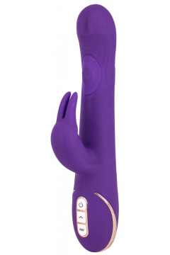 Rabbitvibrator „Quiver“ mit pulsierender Massagekugel im Schaft