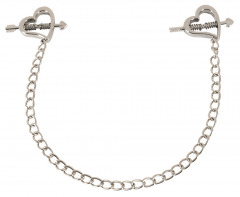 Nippelklemmen „Heart shaped nipple clamps“ mit Kette