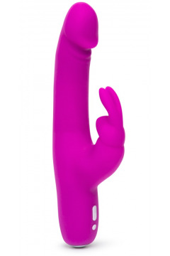 Rabbitvibrator „Realistic Slim“ mit 12 Vibrationsmodi und 2 Motoren, 24 cm