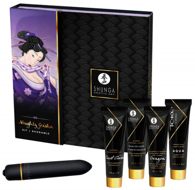 Exquisites Geisha-Set mit hochwertigen Miniaturen und Vibrator