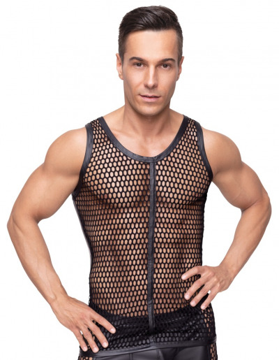 Mesh-Panel-Shirt in subtilem Finish