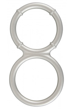 „Metallic Silicone cock and ball ring“ aus Silikon