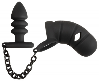 Royal Anal Captivator with Cock Cage