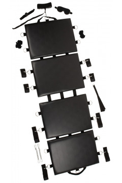 Fesselplatte „Bondage Board 2.0“, extralang, zusammenklappbar, mit Trageriemen