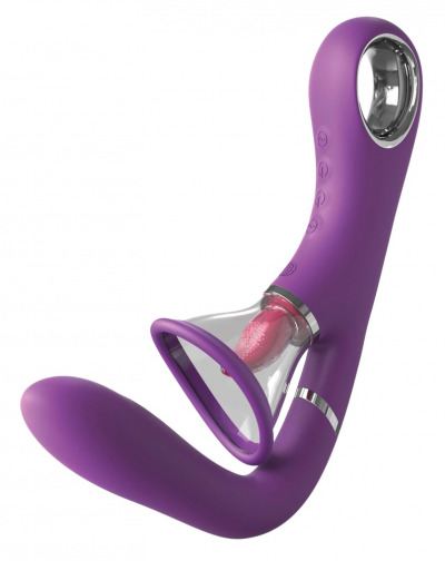 Perlen der Lust - Vibrator mit Klitoris-Saugschalen