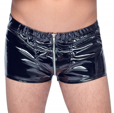 Glänzende Hosen mit Front-Zipper