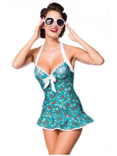 Belsira Retro Badekleid Grün