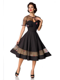 Vintage-Kleid mit Cape