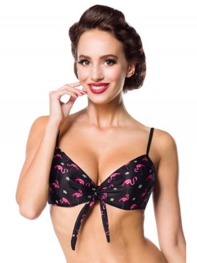 Flamingo-Fantasie Bikini-Top