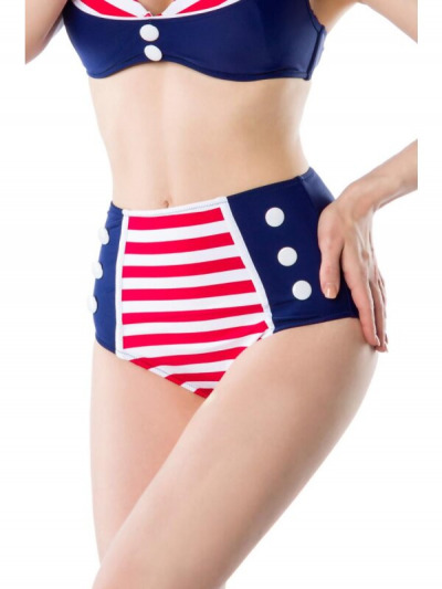 Royal Retro Swimwear in Tricolor