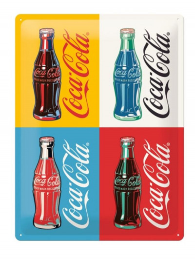 Vintage Coke Vierflaschen-Emblem