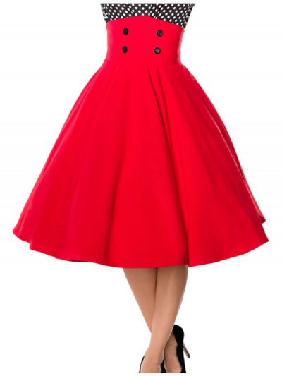 Scarlet Swirl Maxi Skirt