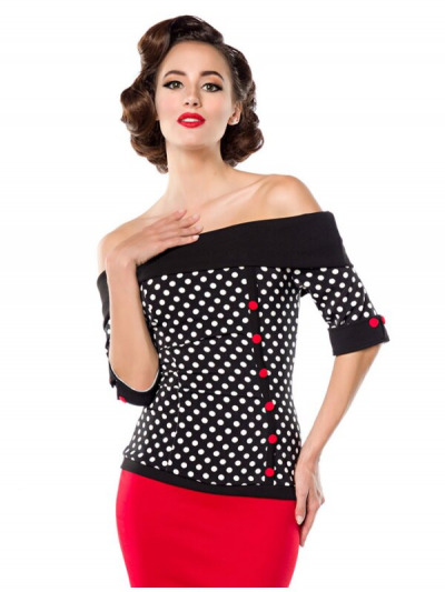 Verführerisches Polka-Dot-Top von Belsira