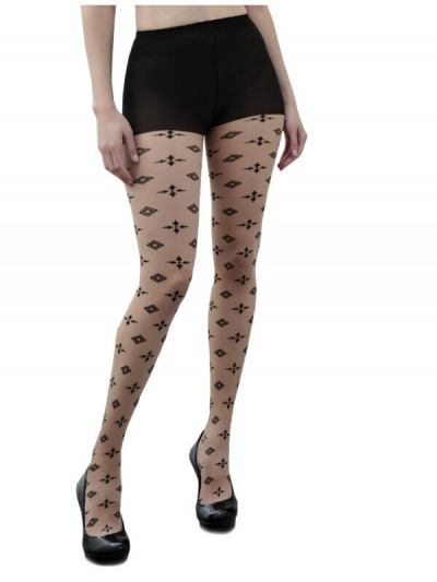 Schwarze Gothic-Strumpfhose mit Eleganz