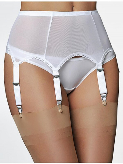 Royal White Six-Strap Hip Garter