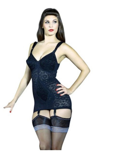 Rago Shapewear Longline-Corselette Schwarz