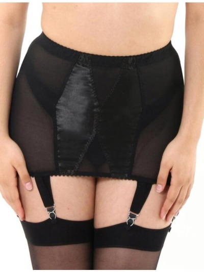 Schwarze Verführung in Glamour-Girdle