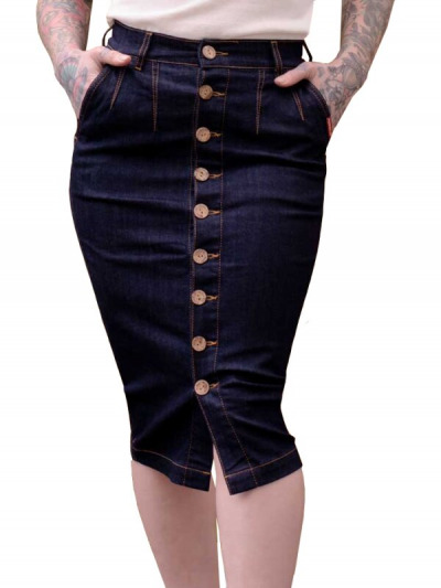 Royal Pencil Skirt