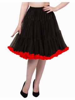 Banned Petticoat Schwarz/Rot
