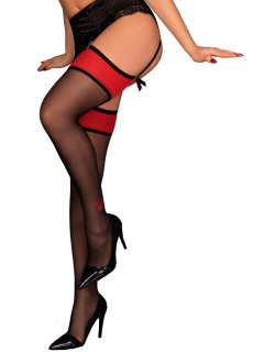 Merivan Nylons 20den Rot-Schwarz