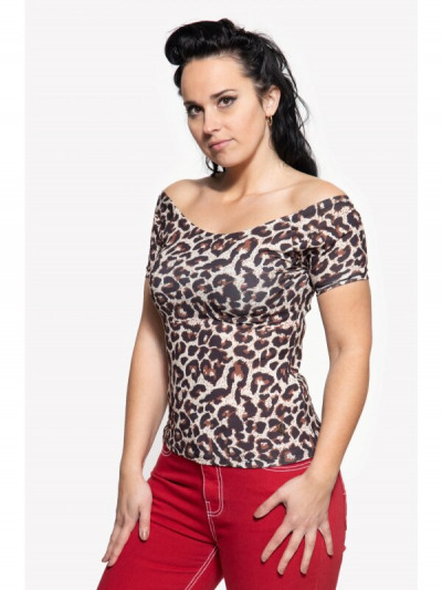 Leopard-Unterwasser-Top