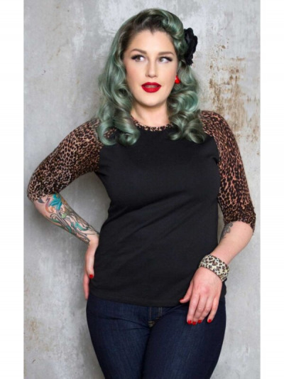 Leopardess Raglan