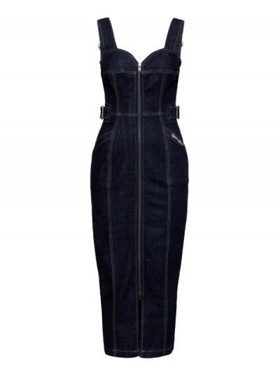 Jeans-Kleid mit noblem Touch