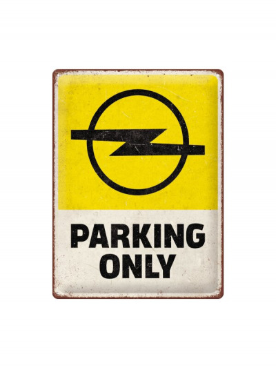 Exklusives Opel-Parkplatzschild
