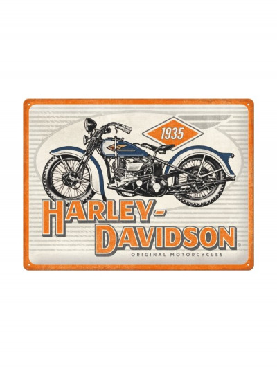 Vintage Vixen: Harley-Davidson 1935 Metal Sign