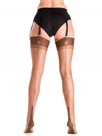 Schokoladige Eleganz auf Nylons